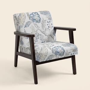 DecHome Poltrona Vintage in Tessuto Dimensioni 68,5x78,5x75 colore Multicolore