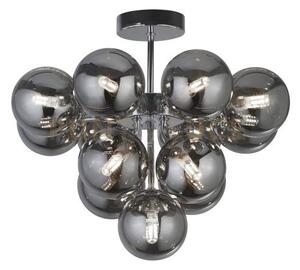 Berry 13lt semi-flush - metallo cromato e vetro fumé