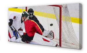 Stampa quadro su tela Cancello di hockey 100x50 cm