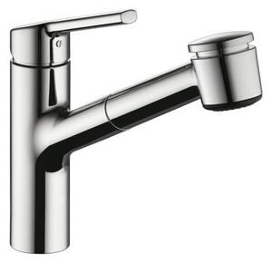 Miscelatore da cucina Naber KWC Luna E2 con tubo flessibile estraibile spray cromo bassa pressione