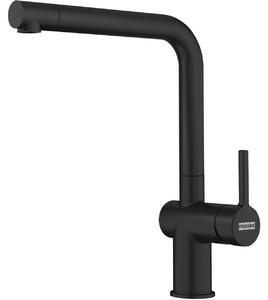 FRANKE ACTIVE L miscelatore con bocca fissa in NERO opaco / Miscelatore da cucina / Miscelatore monocomando