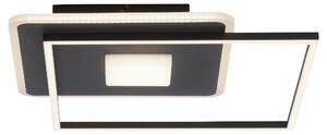 Plafoniera a LED, nera, dimmerabile, H 6,5 cm