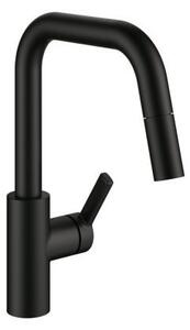KWC Luna E7, miscelatore per lavello, nero opaco, alta pressione