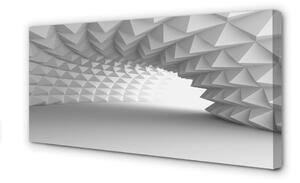 Quadro su tela Tunnel in coni 3D 100x50 cm