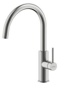 Miscelatore NABER NAMOR 5 in ACCIAIO INOX spazzolato con bocca fissa girevole / Miscelatore da cucina / Miscelatore monocomando