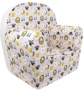 Baby Idea Poltroncina Bambini in Cotone Sfoderabile fantasia Lion