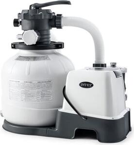 Intex Pompa a Sabbia per Piscine Capacit 6,000 Lt/h con Clorinatore Compatibile con piscine a Partire da 20,000 Litri e cm 549 - Combo - 28676