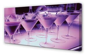 Quadro su tela Cocktail in occhiali 100x50 cm