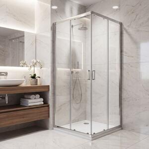 Grandform Porta Doccia Parete per Box Doccia 76/78 cm in Vetro Trasparente - PFS#Y80