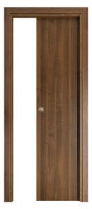 Naddeo Porte Porta Scorrevole 70x210 cm in MDF colore Micro Noce Ginevra - POMKMNSCR207010