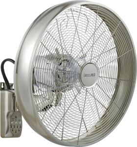 Lucci air 213126 - Ventilatore da parete BREEZE 55W/230V cromo opaco + tc