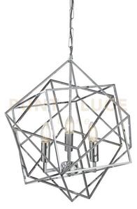 Cube 3lt pendant - metallo cromato lucido
