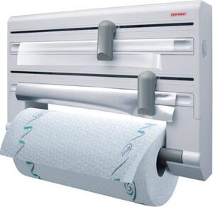 Leifheit Portarotolo a parete Parat per scottex / cartaforno e pellicola 38 cm ComfortLine Bianco Plastica - 25703