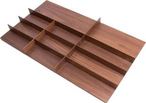 TECNOINOX Portaposate monoblocco per Cassetti Larghezza 45 cm in Legno colore Rovere Scuro - Fineline