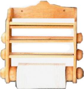 Calder Portarotolo Legno Lusso Rotoli 3 Noce - 5031