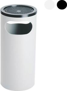 Giganplast Posacenere da Esterno con Cestino Rifiuti in Plastica 25x52 colore Bianco - 5970M/BI