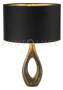 Lampada da tavolo bucklow - metallo ottone anticato e paralume in v