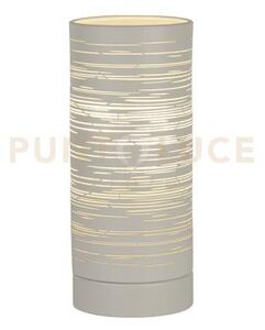 Lampada da tavolo savvy - metallo bianco graffiato