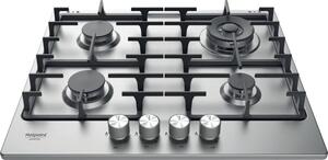 Hotpoint Ariston PPH 60G D/IX Piano Cottura 4 Fuochi a Gas 60 cm Piano Incasso colore Inox