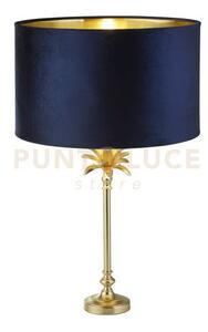 Lampada da tavolo palm - metallo ottone satinato e paralume in vell