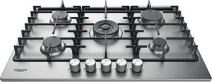 Hotpoint Ariston PPH 75G DF/IX Piano Cottura 5 Fuochi a Gas Incasso Larghezza 75 cm colore Inox