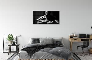 Stampa quadro su tela Donna uomo 100x50 cm