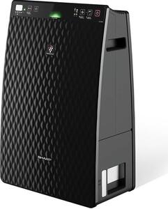 Sharp Purificatore d' Aria 21 m 48 dB Umidificatore Ioni Nero 27 W UA-HG30E-B