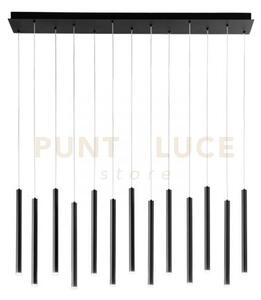Sospensione led pype nera 65w 6110lm cct 2,5x41x200cm led-pype-sq13