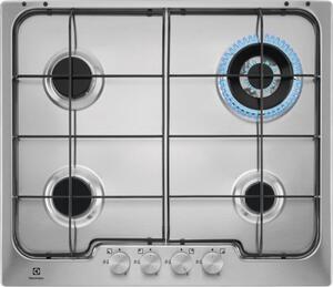 Electrolux PX640UV Serie Soft Piano Cottura 4 Fuochi a Gas 60 cm (1 Bruciatore Wok) colore Inox