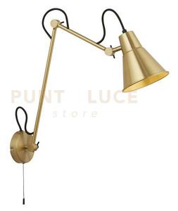 Applique a braccio girevole - metallo ottone