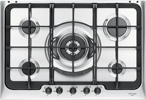 Electrolux PX750UOV Serie Soft Piano Cottura 5 Fuochi a Gas 75 cm (1 Bruciatore Wok Tripla Corona) colore Inox
