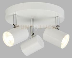 Faretto rotondo rollo 3lt - metallo bianco
