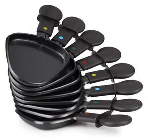 PRINCESS Raclette Elettrica Barbecue da Tavolo 1 piastra Antiaderente e 1 in Pietra + 8 padellini - Gourmette & Stone Grill - 162710