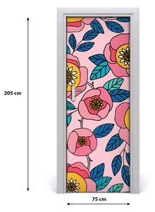 Rivestimento Per Porta Fiori colorati 75x205 cm