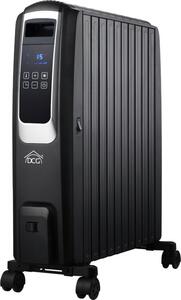 DCG Radiatore Termosifone Elettrico ad Olio Stufa Portatile 10 Elementi Potenza 2500 Watt con Termostato - RA2910D