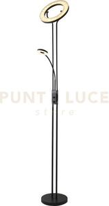 Lampada da terra a led mother & child - metallo nero opaco