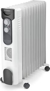 OLIMPIA SPLENDID Radiatore Termosifone Elettrico ad Olio Stufa Portatile Basso consumo 11 Elementi Potenza 2500 Watt con Termostato - CaldoRad 11
