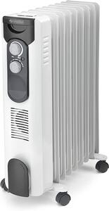 OLIMPIA SPLENDID Radiatore Termosifone Elettrico ad Olio Stufa Portatile Basso consumo 9 Elementi Potenza 2000 Watt con Termostato - CaldoRad 9