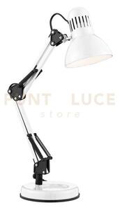 Lampada da tavolo da scrivania - metallo bianco