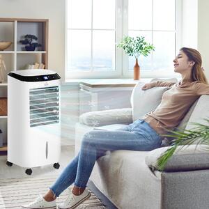 DecHome Raffrescatore d'Aria Portatile Evaporativo senza Tubo con Funzione Umidificatore e Ionizzatore Potenza 60W Capacit Tanica 10L