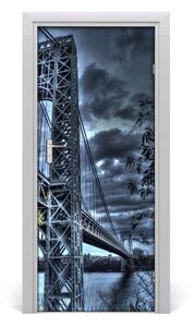 Adesivo per porta Bridge di New York 75x205 cm