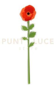 Funny flowers, fiore in plexiglass papavero piccolo