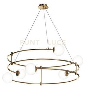 Balance lampadario a sospensione in vetro soffiato 6 luci struttura