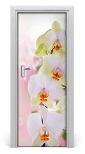 Adesivo per porta Orchidea bianca 75x205 cm