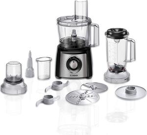 Bosch Robot da Cucina Multifunzione Capacit 2.3 Litri 2 Velocit Potenza 800 Watt Funzione Moment + Bicchiere Frullatore Capacit 1 Litro colore N