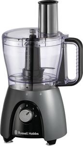 Russell Hobbs Robot da Cucina Multifunzione Capacit 2.3 Litri Potenza 600 Watt 2 Velocit + Funzione Pulse colore Nero - 27111-56