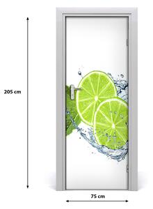 Adesivo per porta interna Lime 75x205 cm