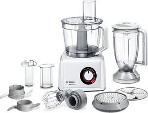 Bosch Robot da Cucina Multifunzione Capacit 3.9 Litri Impastatrice Potenza 1000 watt Mixer Tritacarne colore Bianco - MC812W501 MultiTalent 8