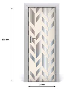 Sticker porta Sfondo geometrico 75x205 cm
