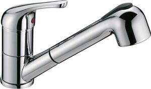 CROLLA Rubinetto Cucina Miscelatore con Doccetta Estraibile Monocomando colore Cromo - 7070 CR Tecnomix